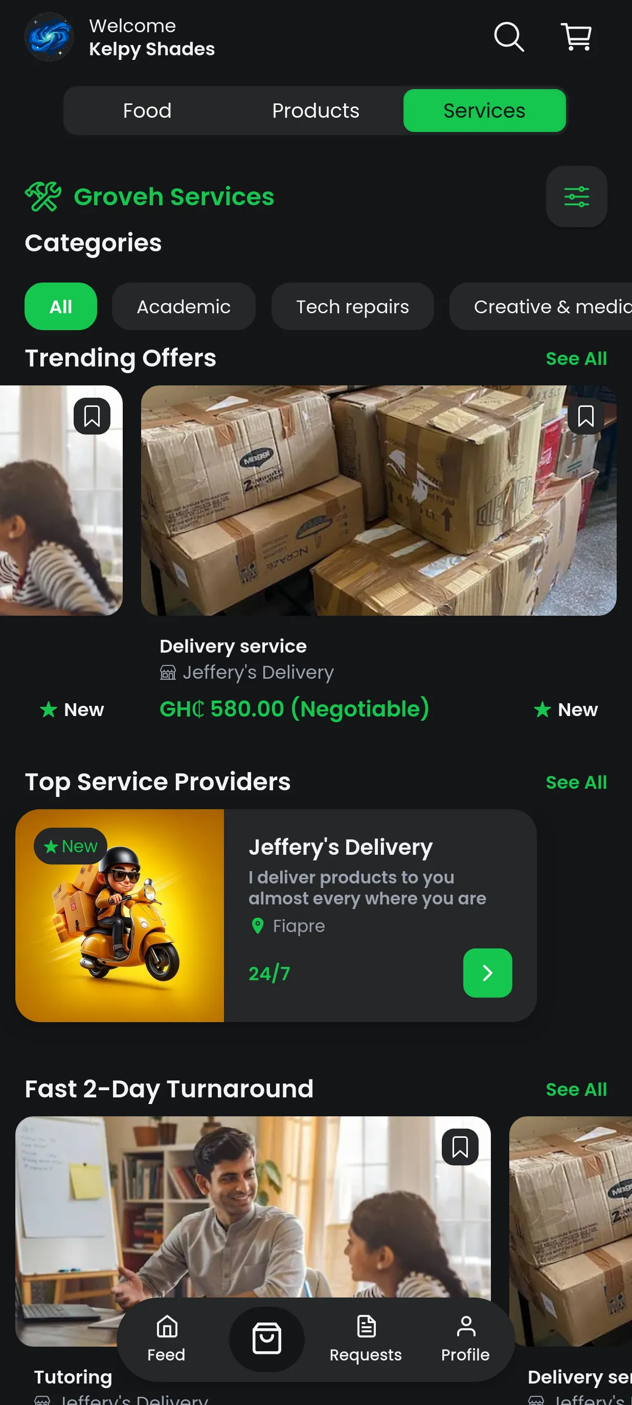 Services Feed